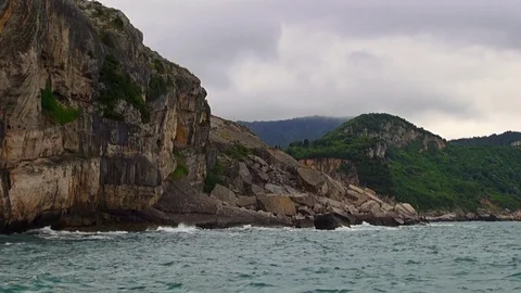 Nice view of the Sea and Rocks near Amasra Video stock 69900673