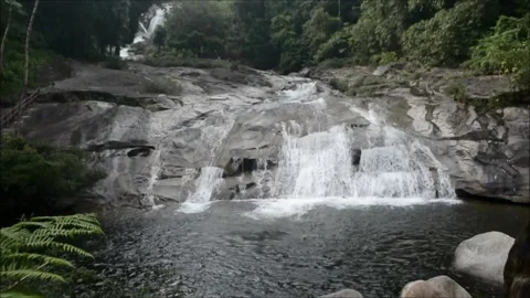 Nice view  of small mountain  waterfall in Thailand 스톡 동영상 130759332