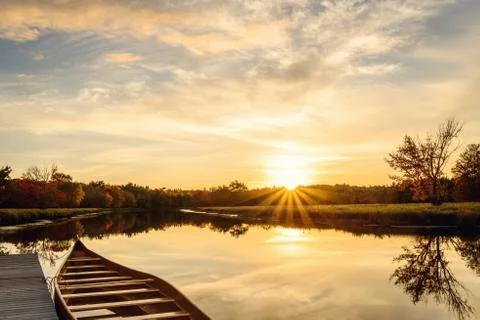 Nice view of sunset at jakes landing Foto stock