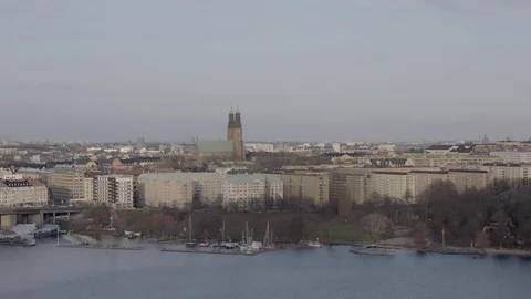 Nice view from a tall building Stock Footage 71124643