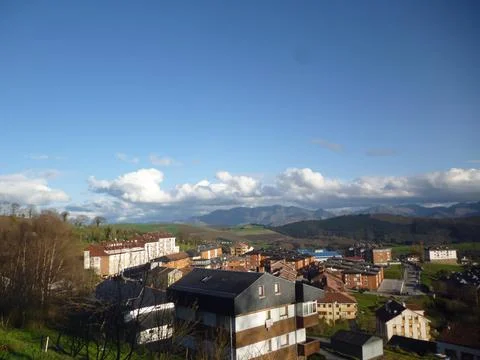 A nice view of Tineo Stock Photos