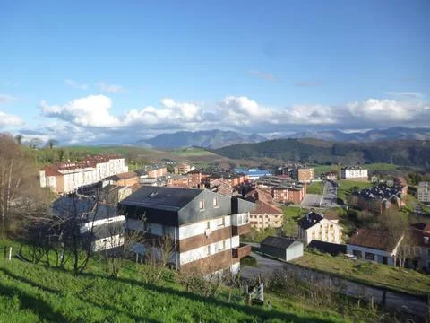 Nice view of Tineo Foto stock