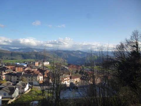 A nice view of Tineo 스톡 사진