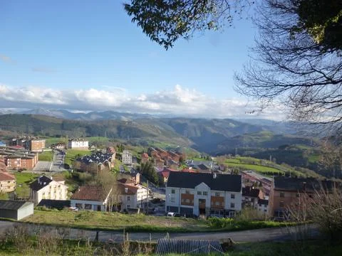 A nice view of Tineo Stock-Fotos