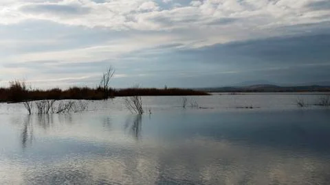 Nice view. water and clouds Stock Photos