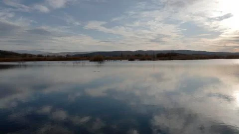Nice view. water and clouds Stock Photos