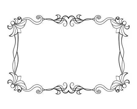 Nice vintage frame vector Stock Illustration