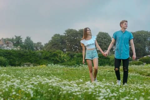 Nice walk in the park Stock Photos