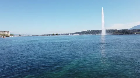 Nice water fall and landscape of Switzerland Stock Footage 253675334