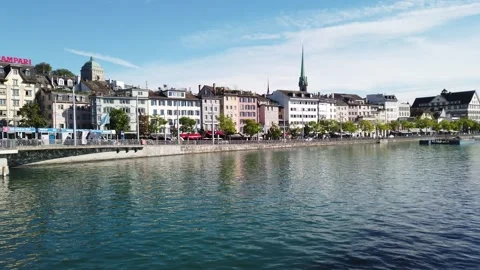 Nice water fall and landscape of Switzerland Stock Footage 253675461