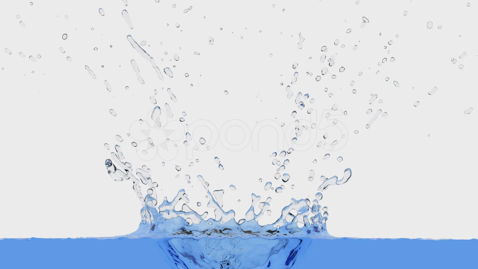 water splash animation