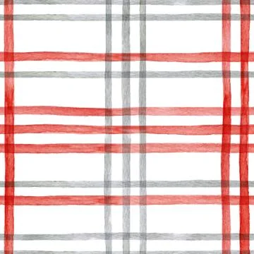 Nice watercolor christmas vector pattern Stock Illustration