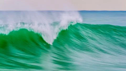 Nice waves in the mediterranean ocean Stock Photos