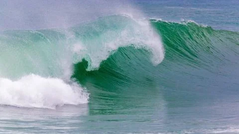 Nice waves in the mediterranean ocean Stock Photos