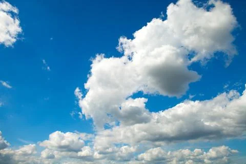 Nice white cloud on the sky Stock Photos