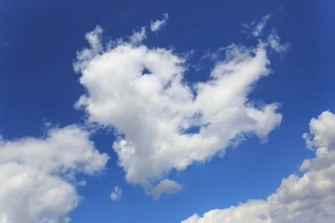 Nice white clouds in blue sky Stock Photos