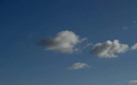 Nice white clouds in the blue sky Stock Photos