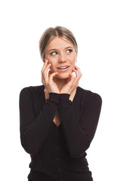 Nice woman looking Stock Photos