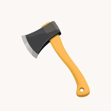 Nice wooden axe Stock Illustration