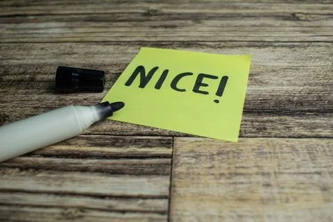 Nice word sticky notes Stock Photos