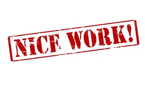 Nice work Stock Illustration