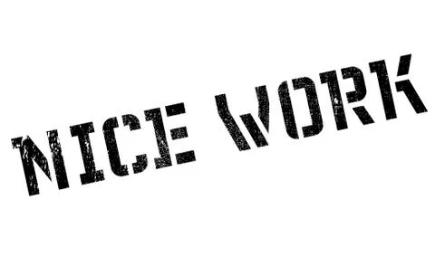 Nice work stamp Stock Illustration