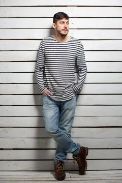 Nice young brunette posing in studio Stock Photos