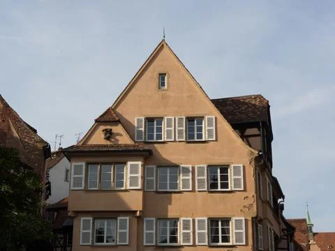 Nicely colored facade in Colmar Foto stock