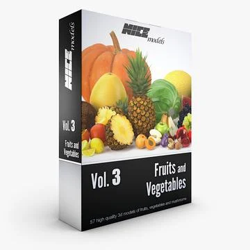 NICEMODELS Vol. 3 - Fruits and Vegetables 3D Model