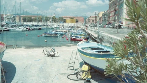 Nice's port Stock Footage 93958381