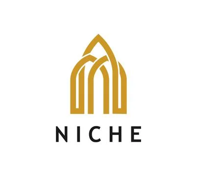 Niche arch icon for architecture interior building Ilustración de archivo
