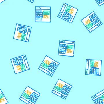 Niche authority seo vector seamless pattern Stock Illustration