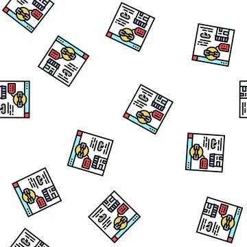 Niche link building vector seamless pattern 스톡 일러스트