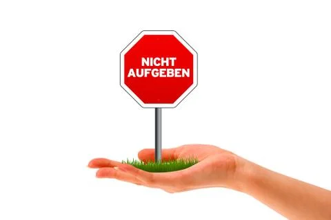 Nicht aufgeben Illustrazione stock