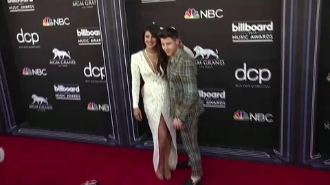 Nick Jonas and Priyanka Chopra welcome Stock Video Pond5