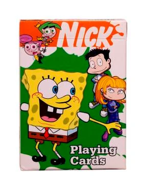 Nick playing cards 库存照片