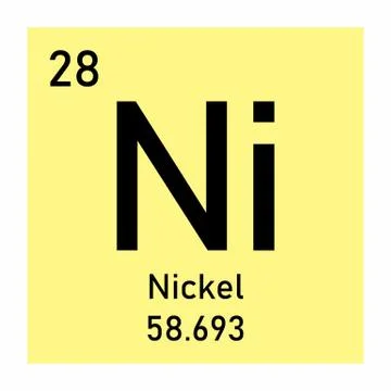 Nickel element icon Stock Illustration