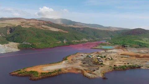 Nickel mining in the Philippines. Stock Footage 346472657