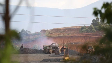 Nickel mining shot from far away Stock Footage 122260492