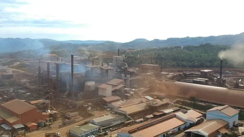 Nickel Mining Site in Celebes Sulawesi Island Indonesia Stock Footage