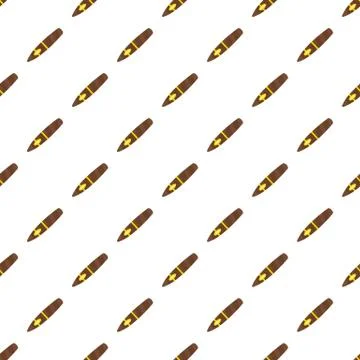 Nicotine cigar of cuba icon, flat style Stock Illustration