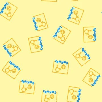 Nicotine formula vector seamless pattern Stock Illustration