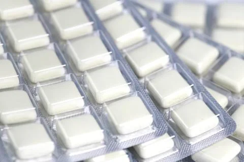 Nicotine gum Stock Photos