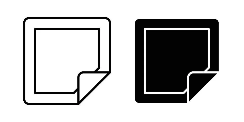 Nicotine patch icon design. Illustration icons in linear and clipart pack 库存插图