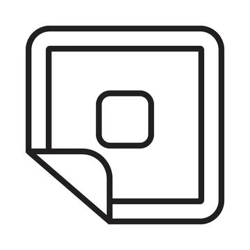 Nicotine Patch Icon Representing Tools for Smoking Cessation Stock Illustration