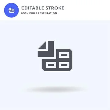 Nicotine Patch icon vector, filled flat sign, solid pictogram isolated on white Stock Illustration