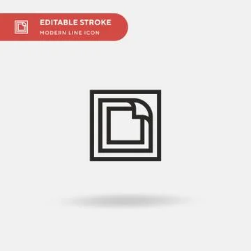 Nicotine Patch Simple vector icon. Illustration symbol design template for we Stock Illustration
