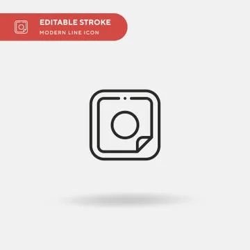 Nicotine Patch Simple vector icon. Illustration symbol design template for we Stock Illustration