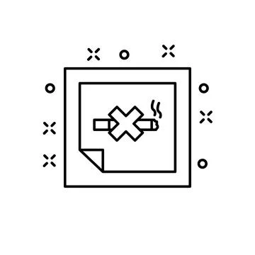 Nicotine patch, smoke icon. Element of quit smoking icon 스톡 일러스트