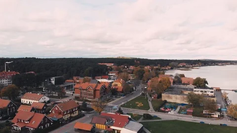 Nida town in  lithuania Stock Footage 100265823